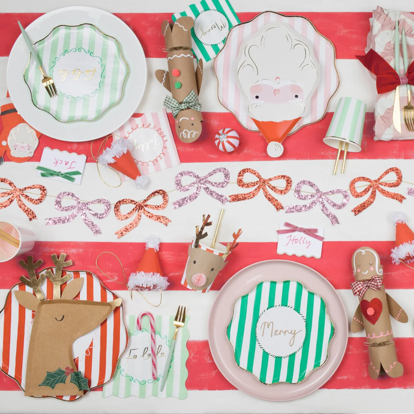 Jolly Christmas Santa Plates (8pk) - Image 3