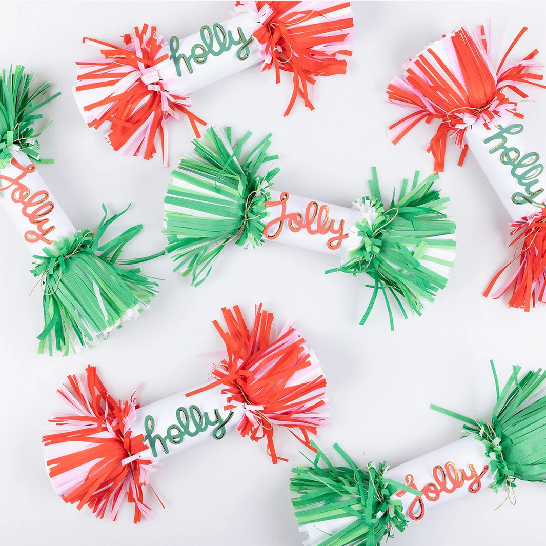 Jolly Holly Fringe Crackers (x6) - Image 5