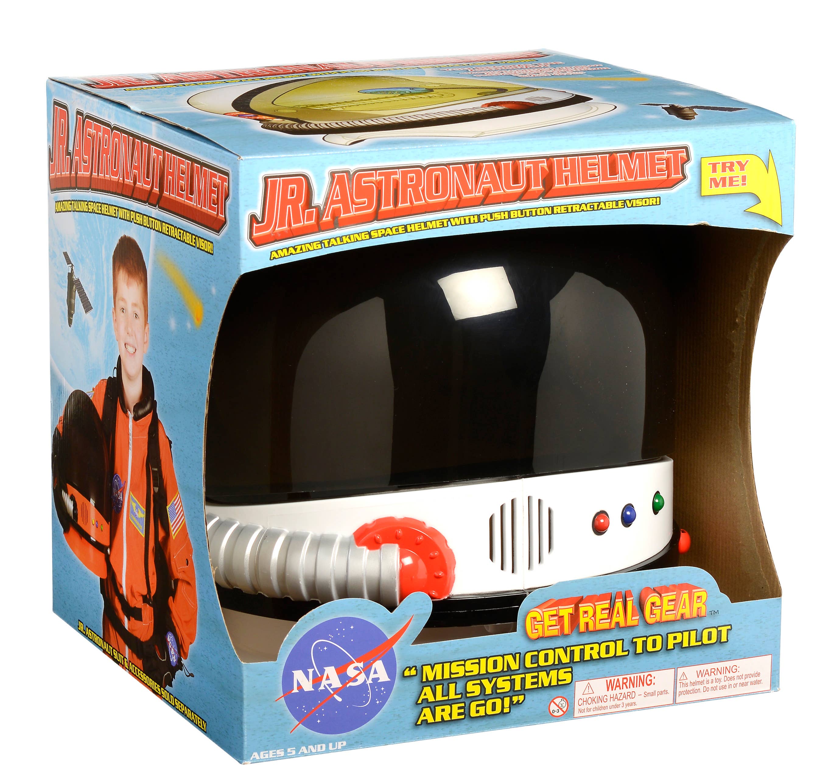 Jr. Astronaut Helmet with Sound: White - Image 7