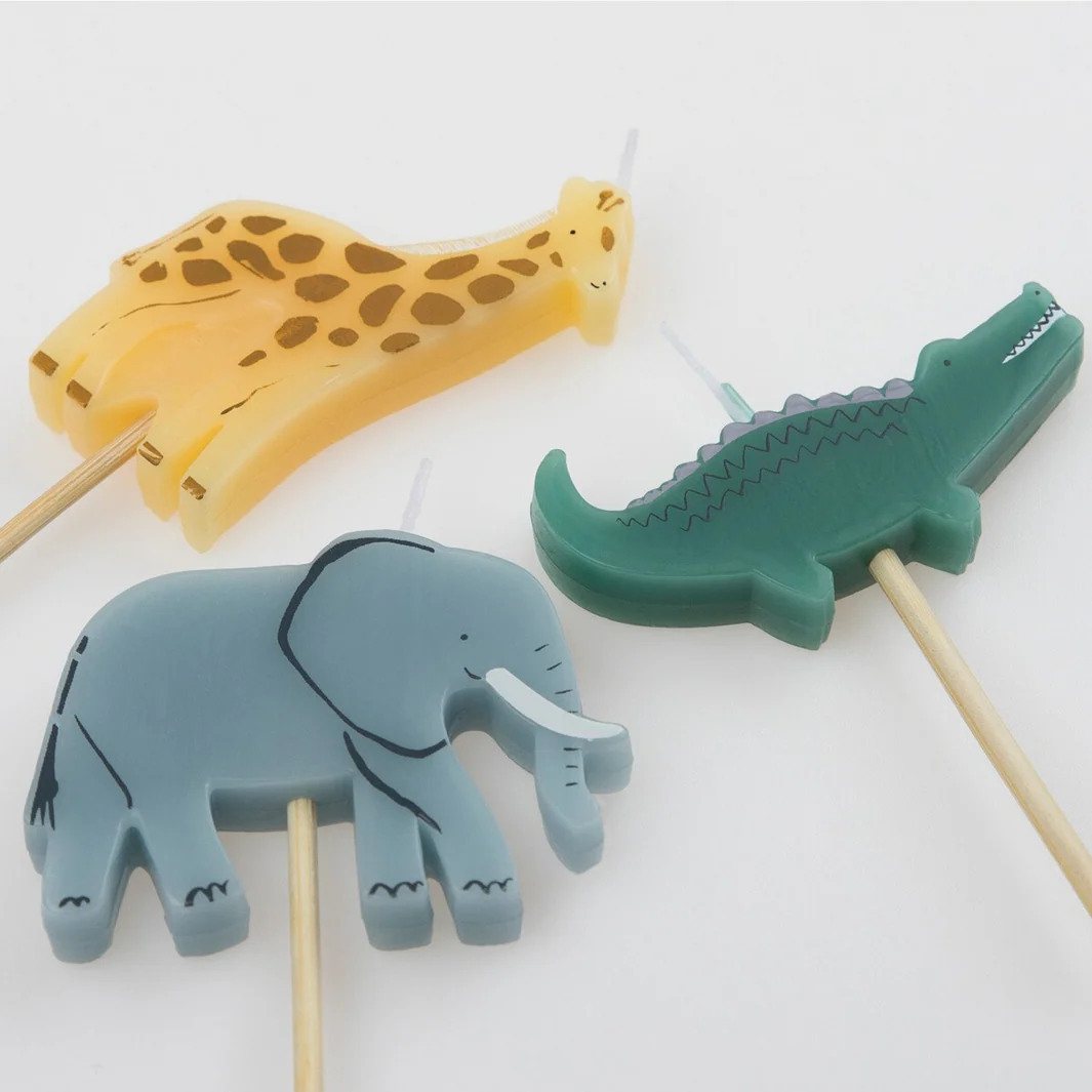 Jungle Animal Candles (6pk) - Image 3