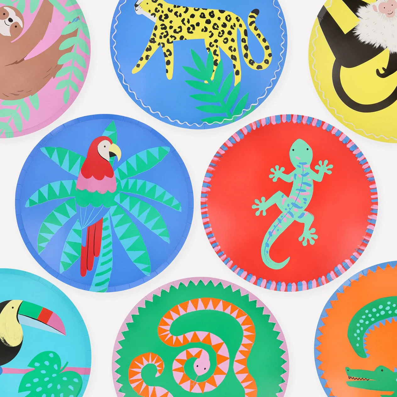 Jungle Jamboree Dinner Plates (x8) - Image 6
