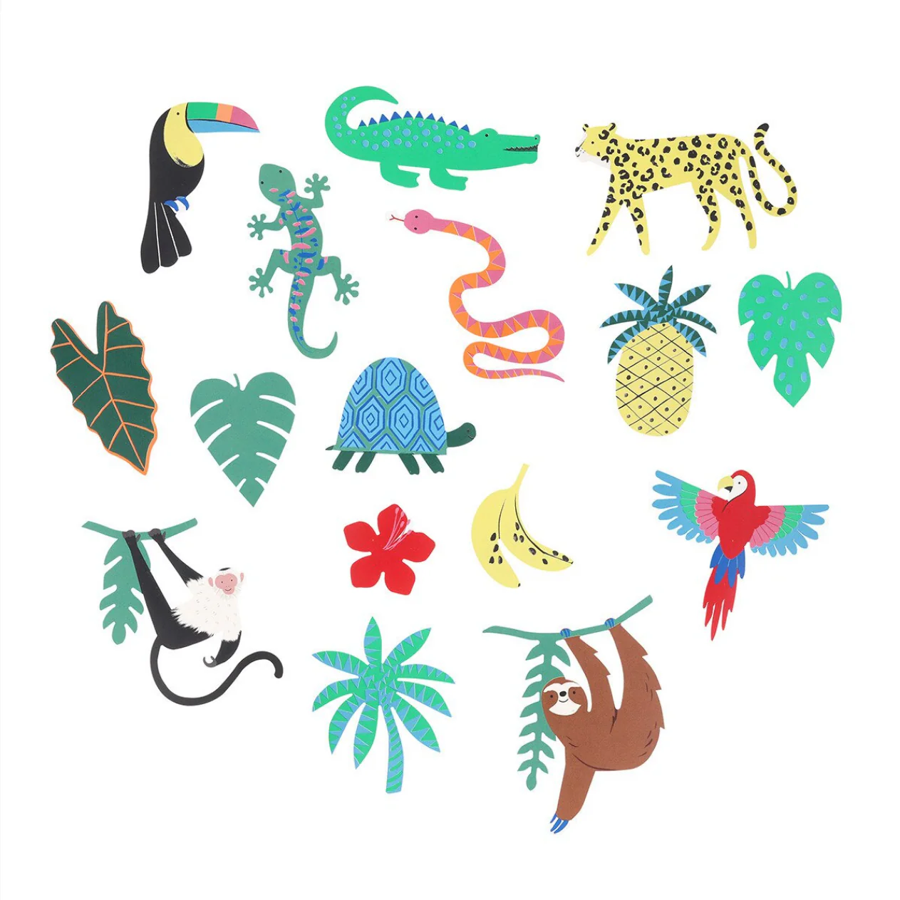 Jungle Jamboree Shaped Stickers (x25 stickers) - Image 2