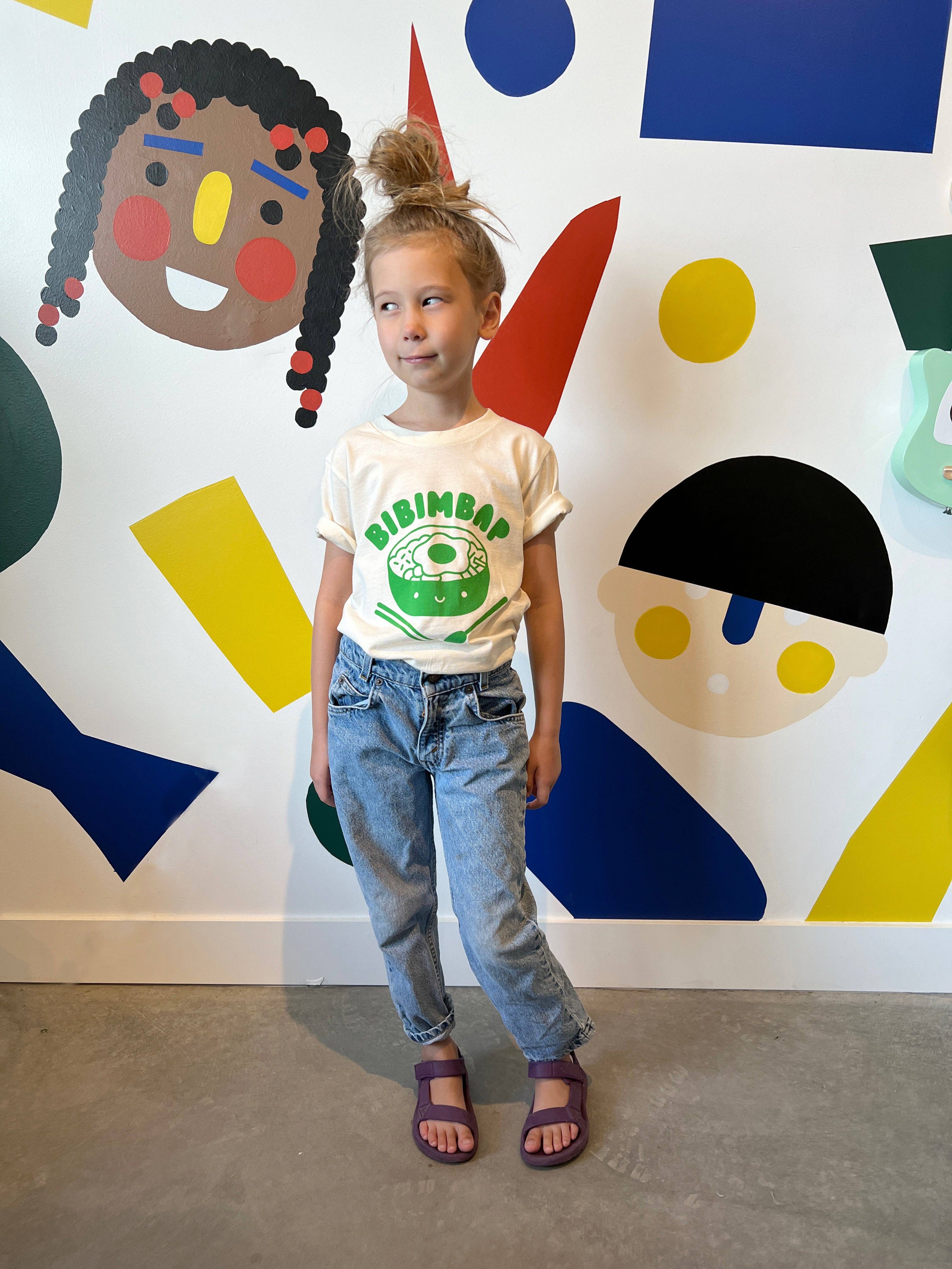 Kawaii Bibimbap Kid's Graphic Tee - Image 3