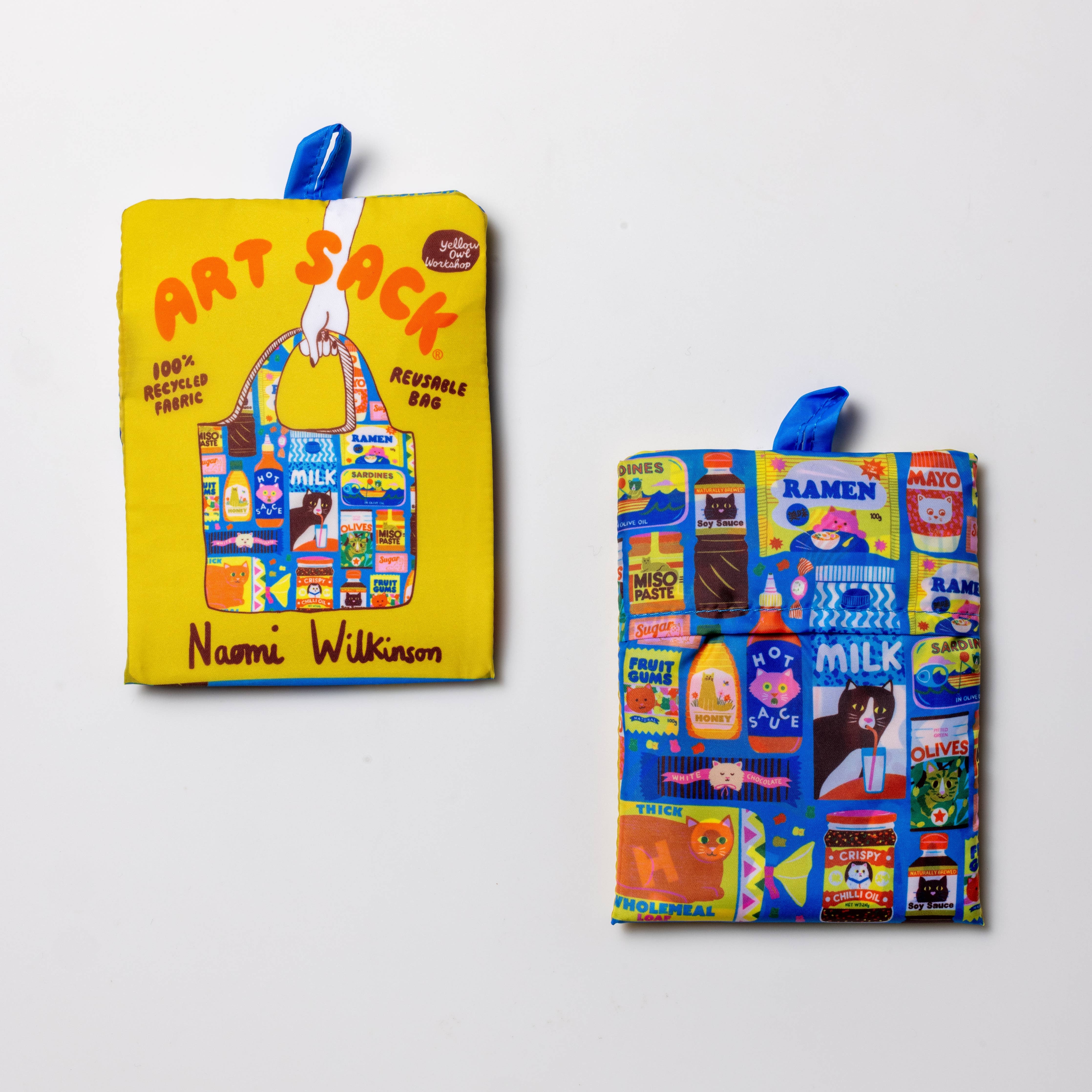 Kawaii Cat Food Art Sack® by Naomi Wilkinson - Image 2