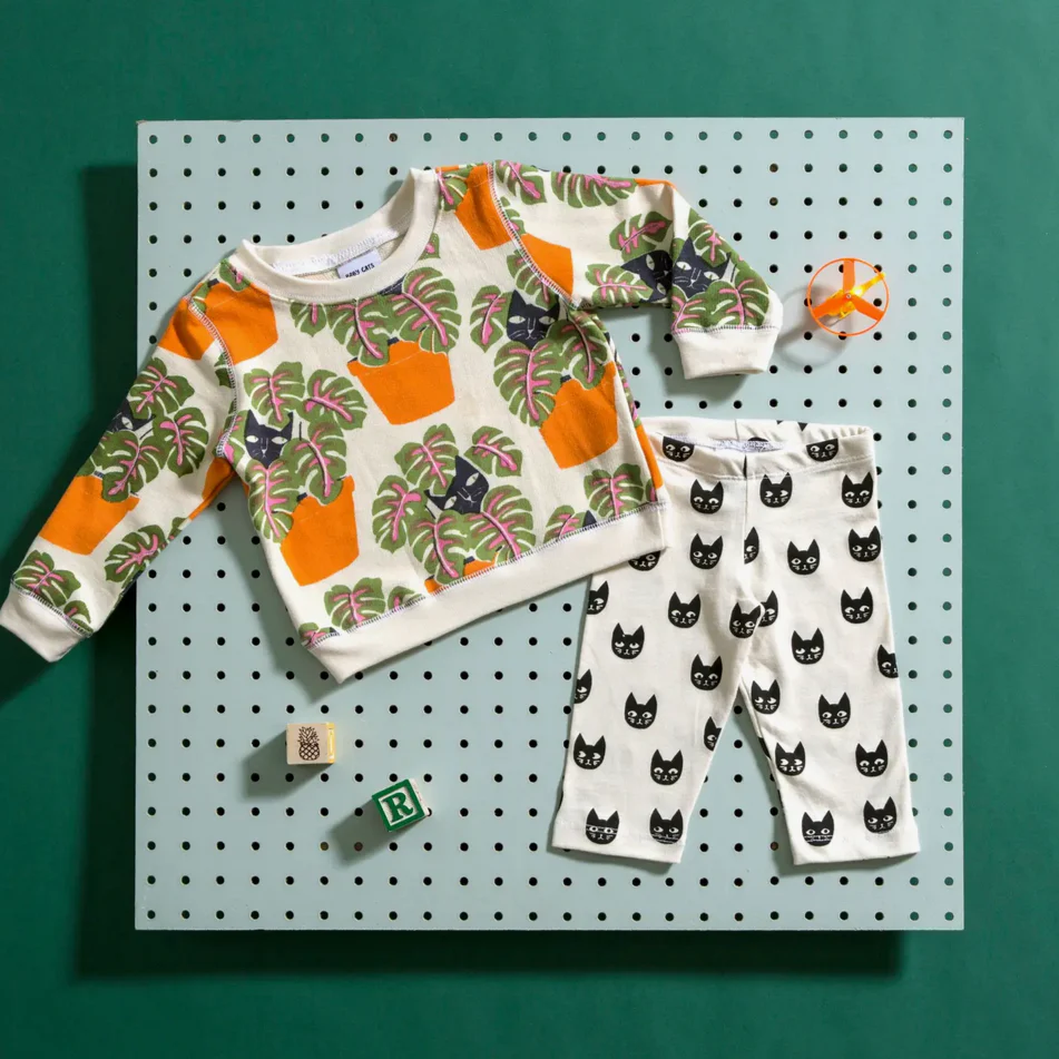 Kids Cat in Pot Sweatshirt - Image 3