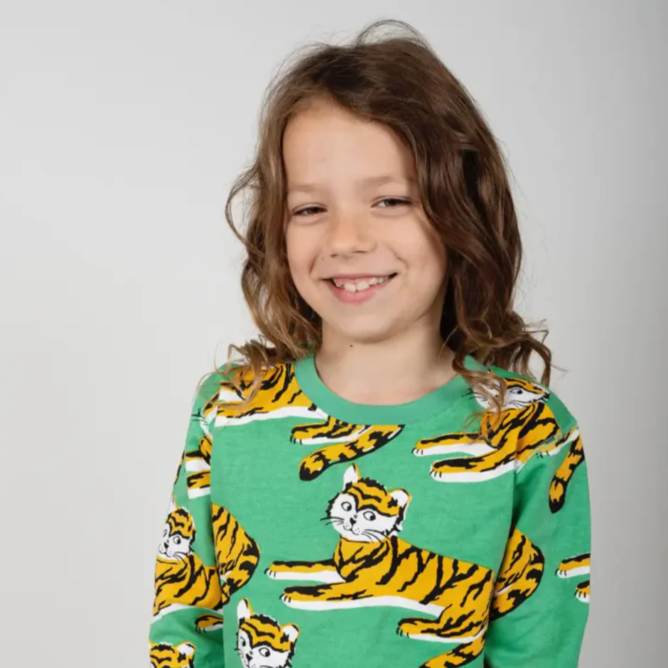 Kids Tiger Allover Sweatshirt - Image 2