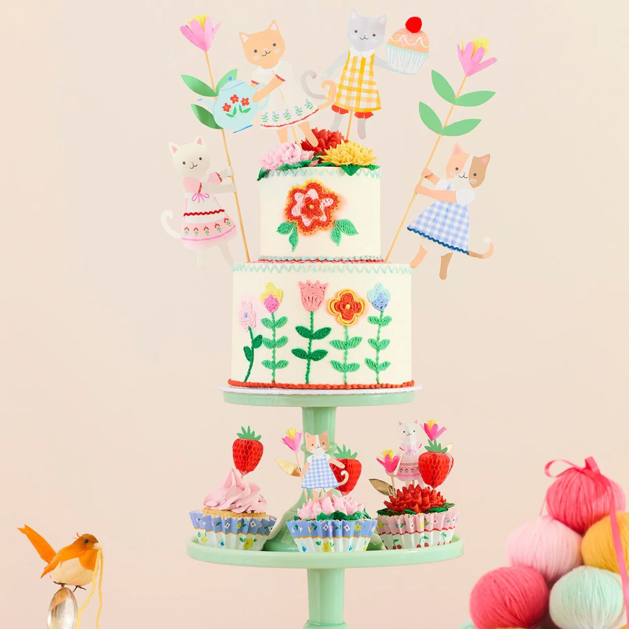 Kitten Club Cupcake Kit (x24 toppers) - Image 2