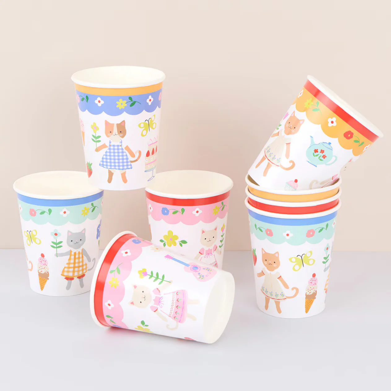Kitten Club Cups (x8)