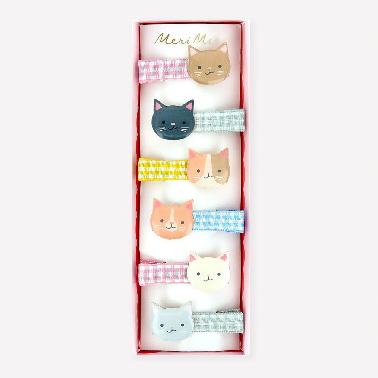 Kitten Club Hair Clips (x6)