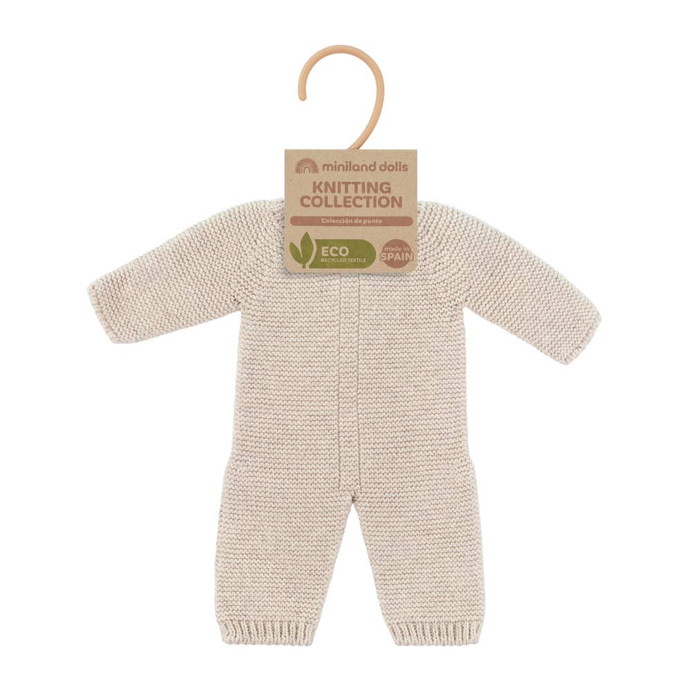 Knitted Pajamas for Dolls 15'' inch - Linen - Image 2