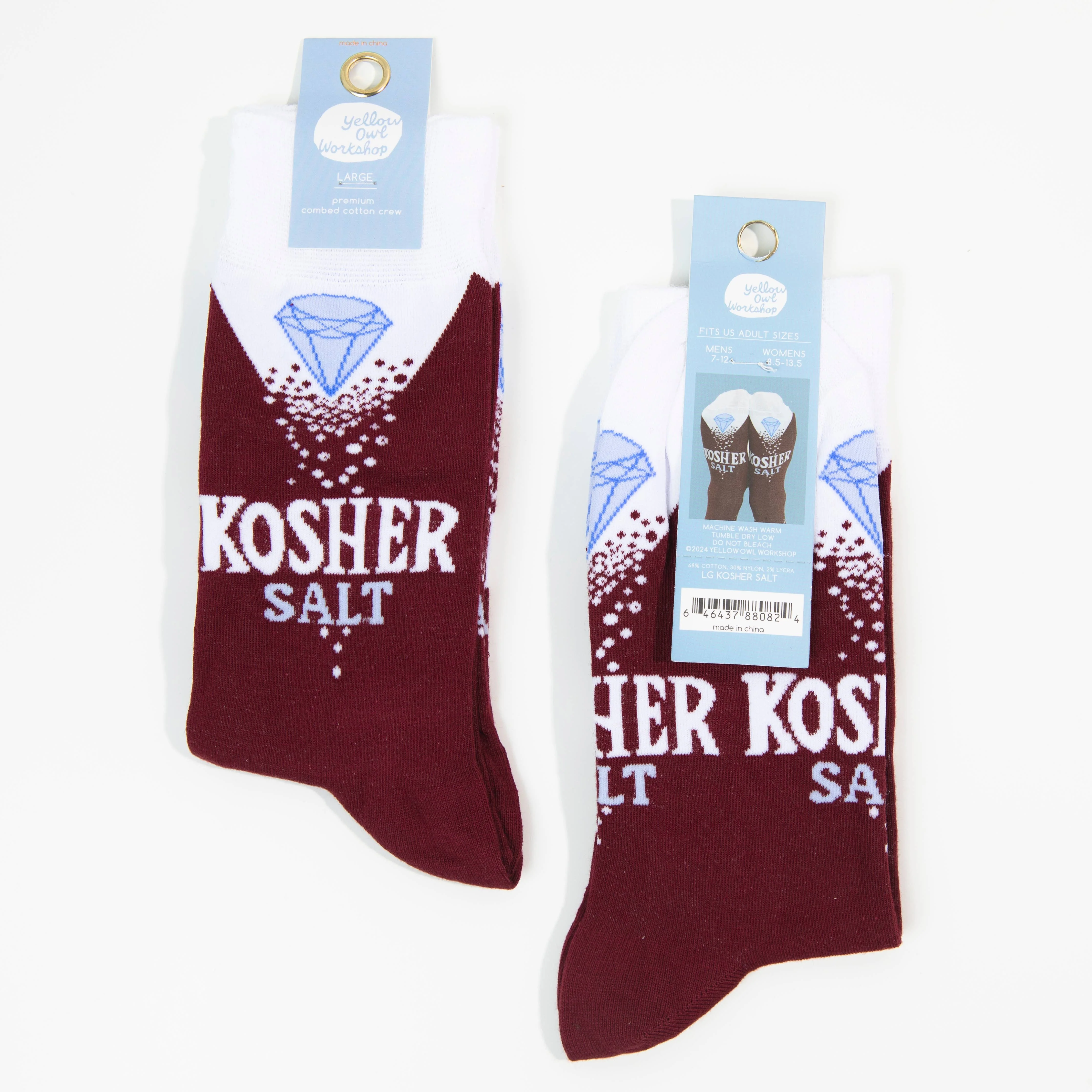 Kosher Salt - Large Crew Socks - Image 4