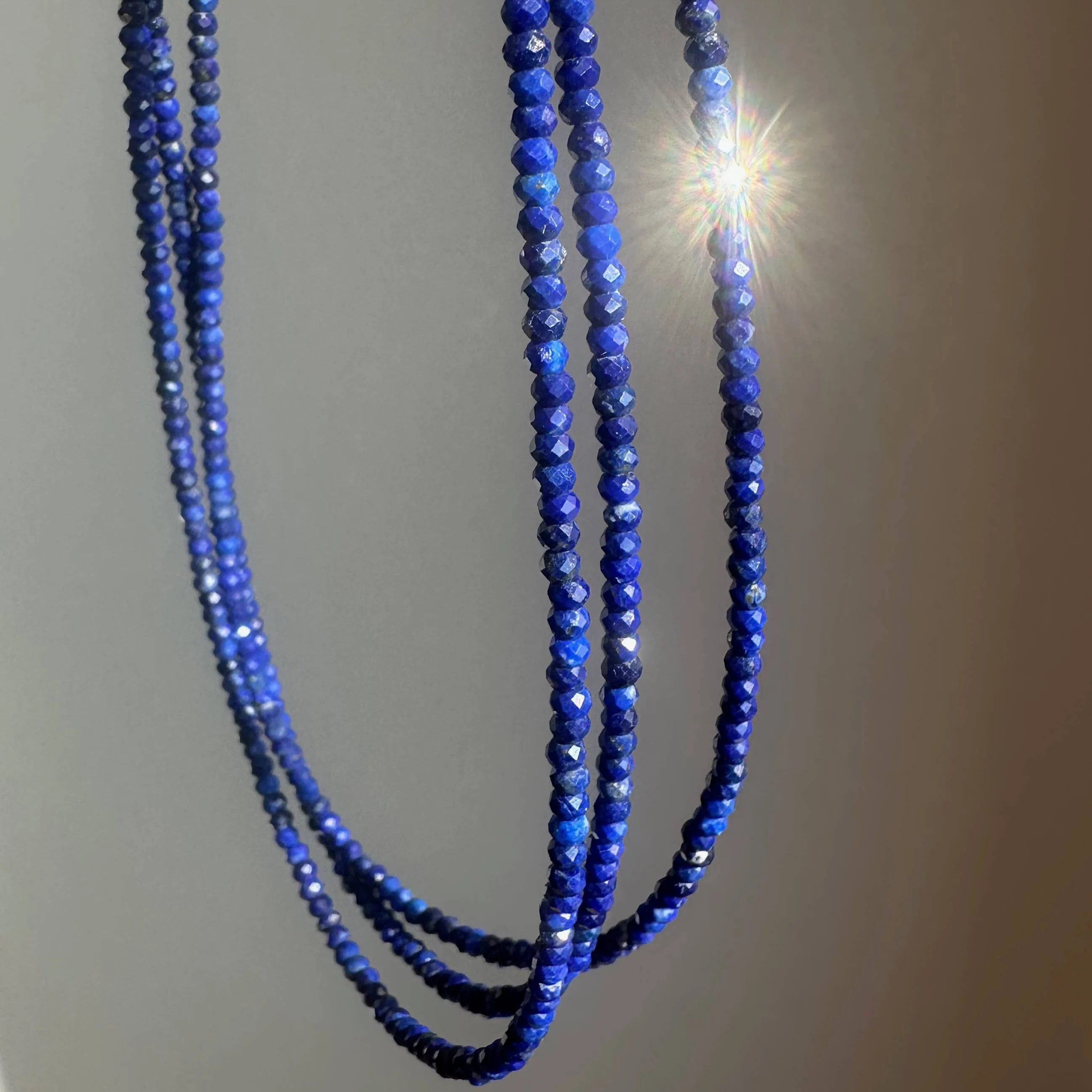 Lapis Slim Stack | Blue Third Eye September Birthstone