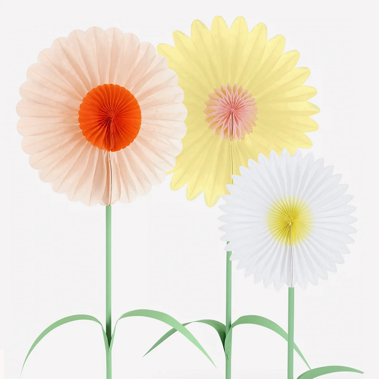 Large Stand Up Flower Decorations (x3) - Image 3