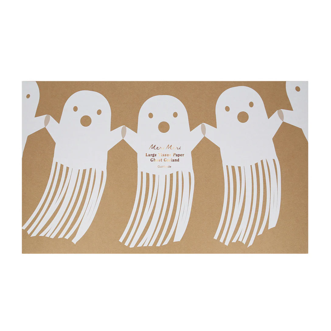 Large Tissue Paper Ghost Garland - Image 5
