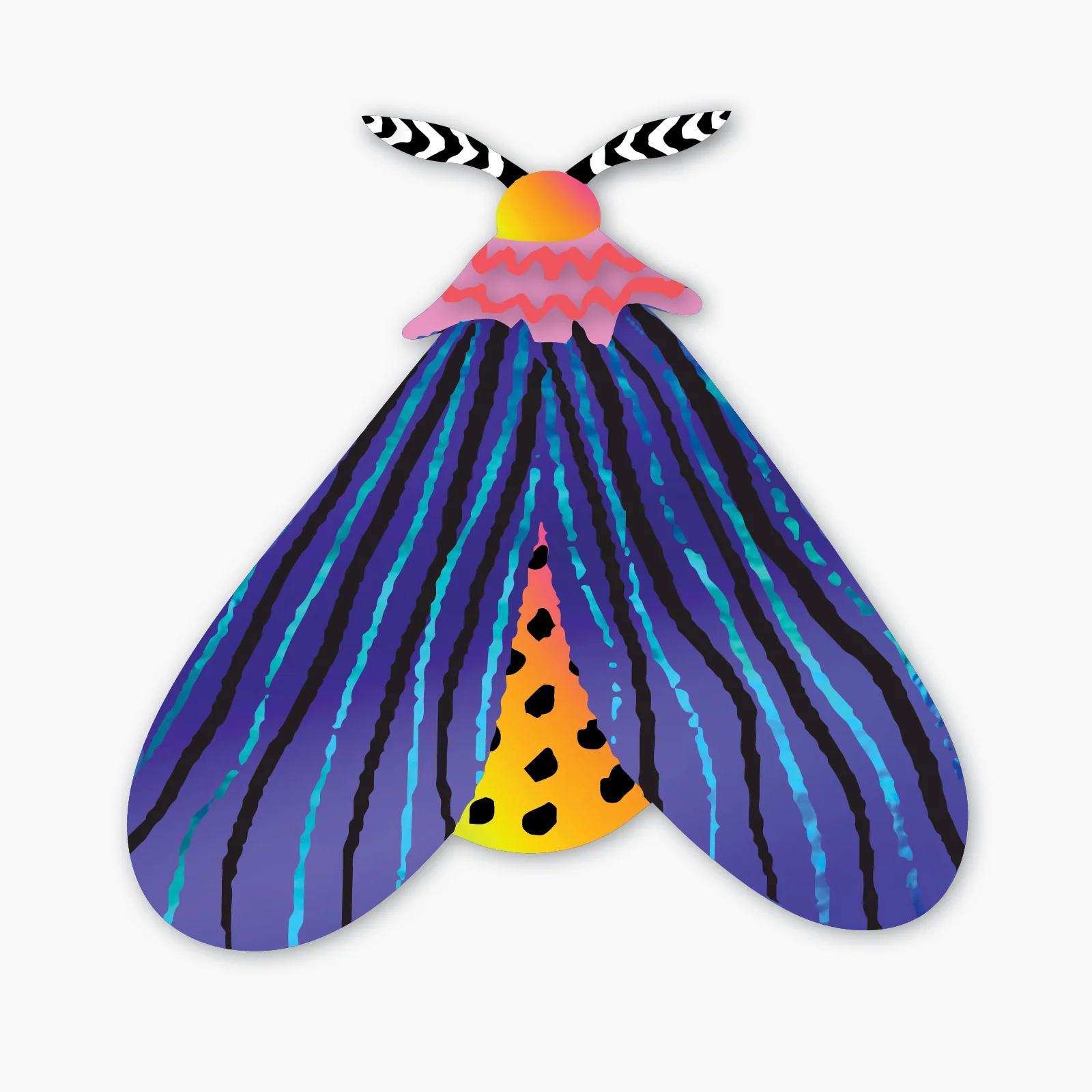 Last chance! Moth Holographic Sticker