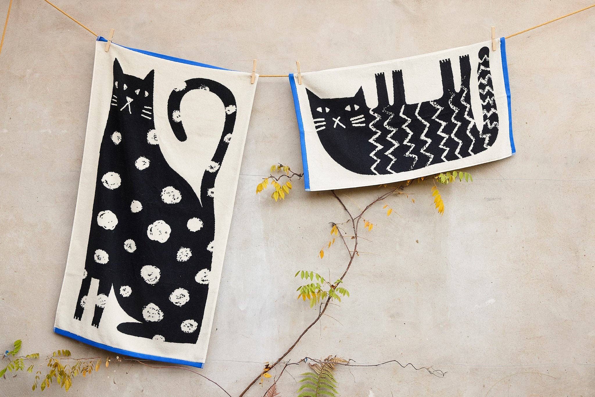 Lazy Cat Hand Towel - Image 4