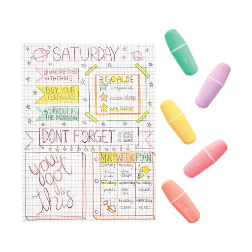Le Bonbon Patisserie: Pastel Highlighters (Set of 5) - Image 3