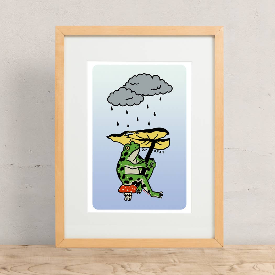 Leaf Umbrella Print