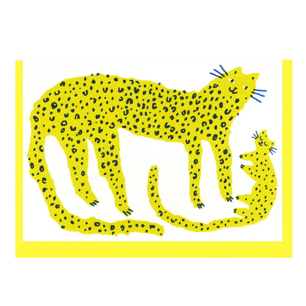 Leopard & Cub Card