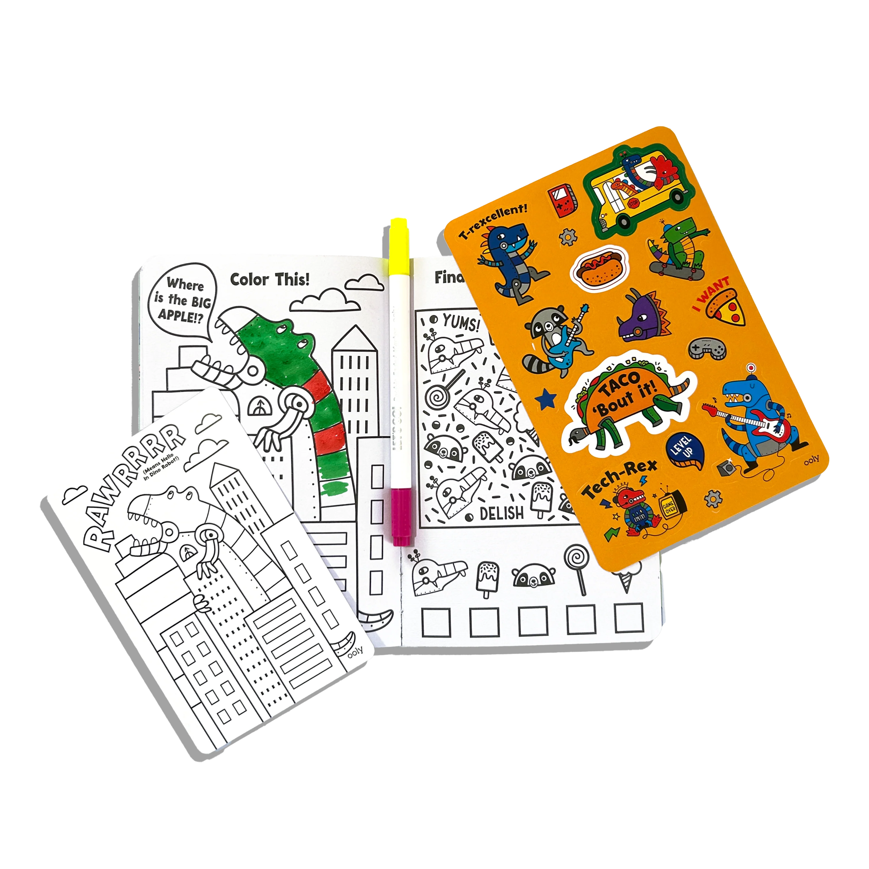 Let's Go!: Activity & Coloring Kit - Robo Dinos - Image 3