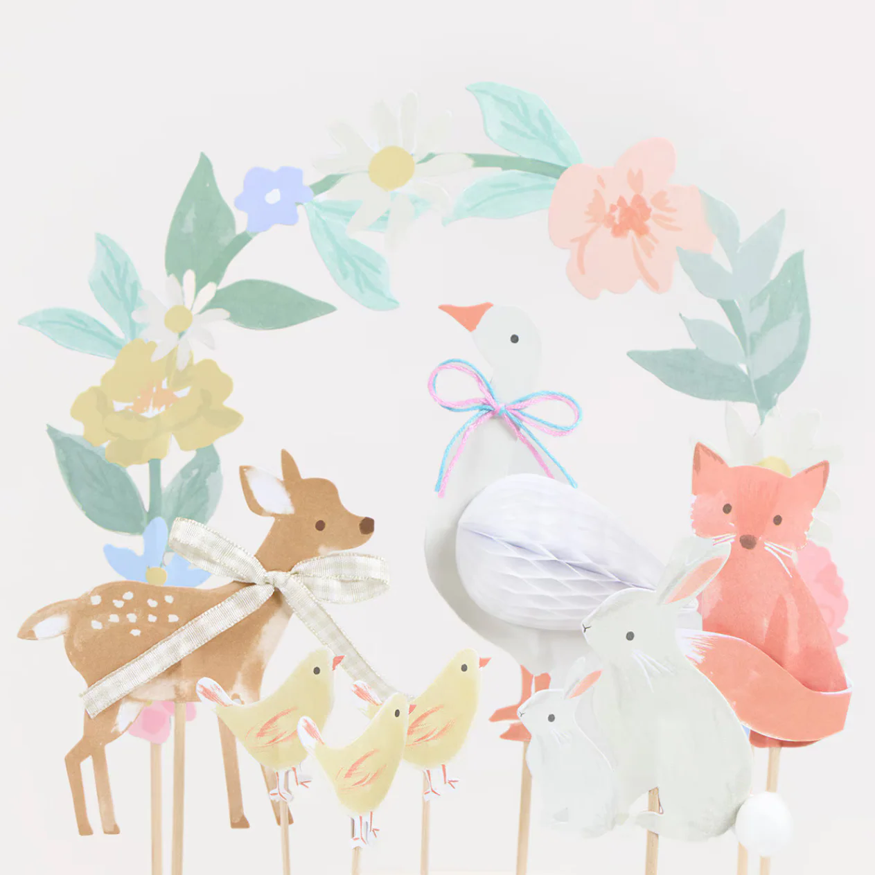 Little Animals Cake Toppers (x8)