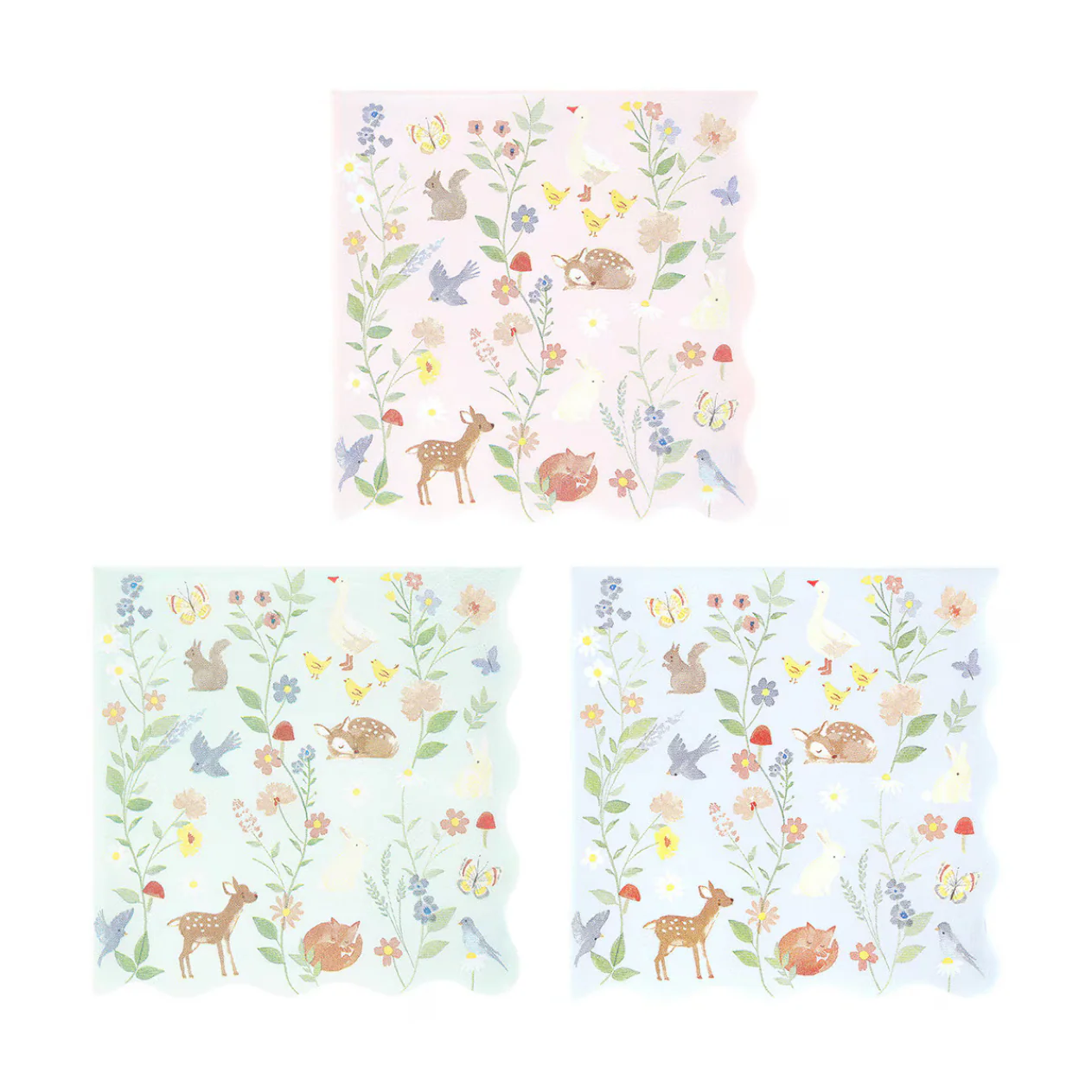 Little Animals Large Napkins (x16)