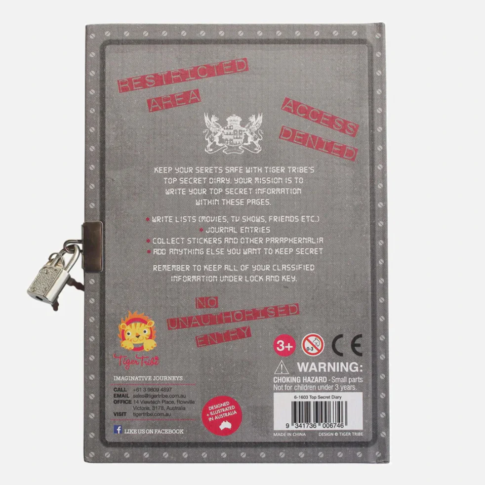 Lockable Diary - Top Secret - Image 3