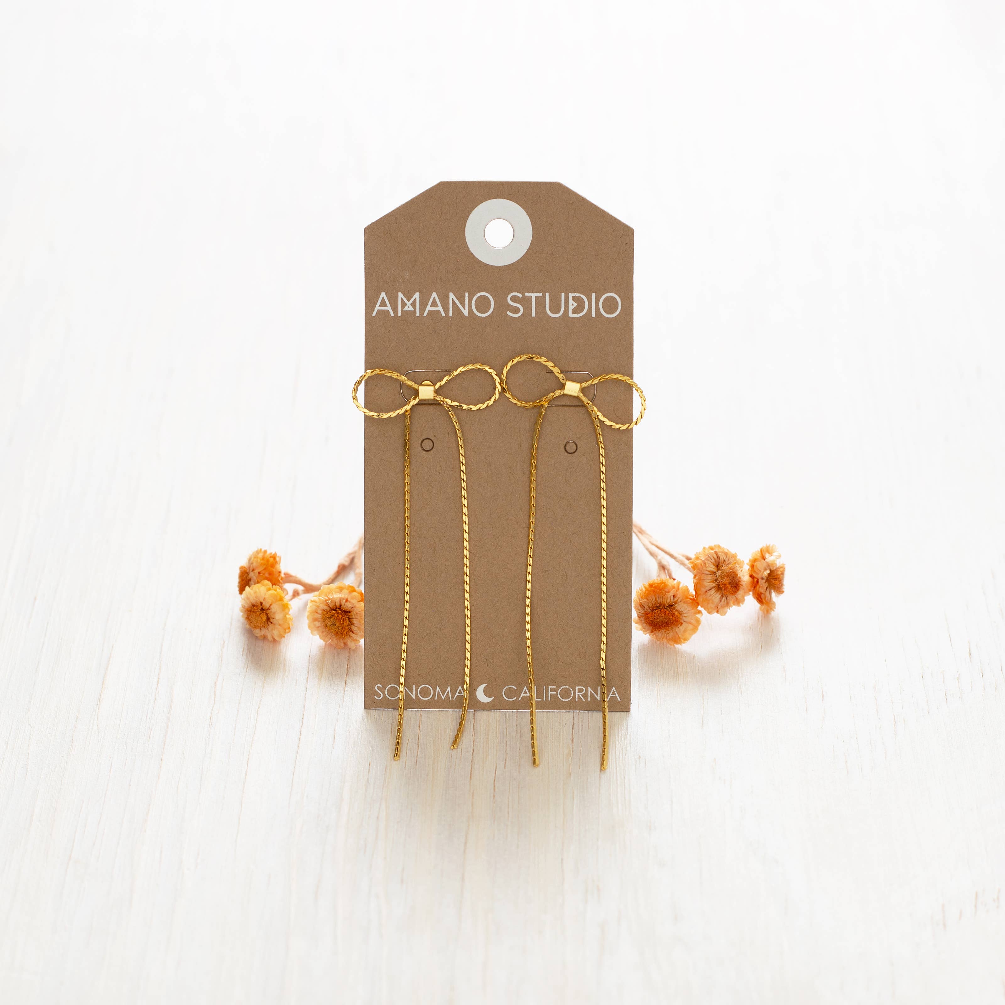 Long Bow Stud Earrings - Image 4