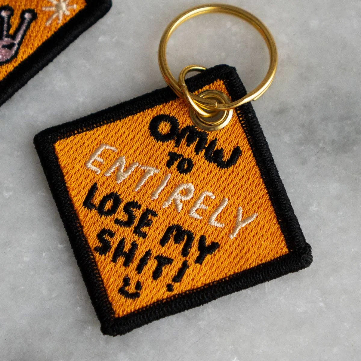 Lose My Shit - Embroidered Keychain - Image 2