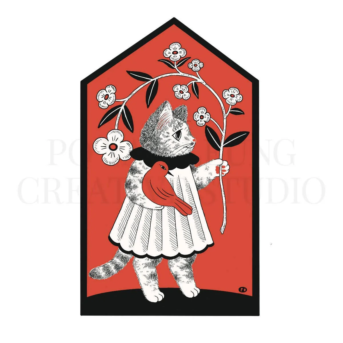 "Love And Peace" Vinyl Sticker - Image 3