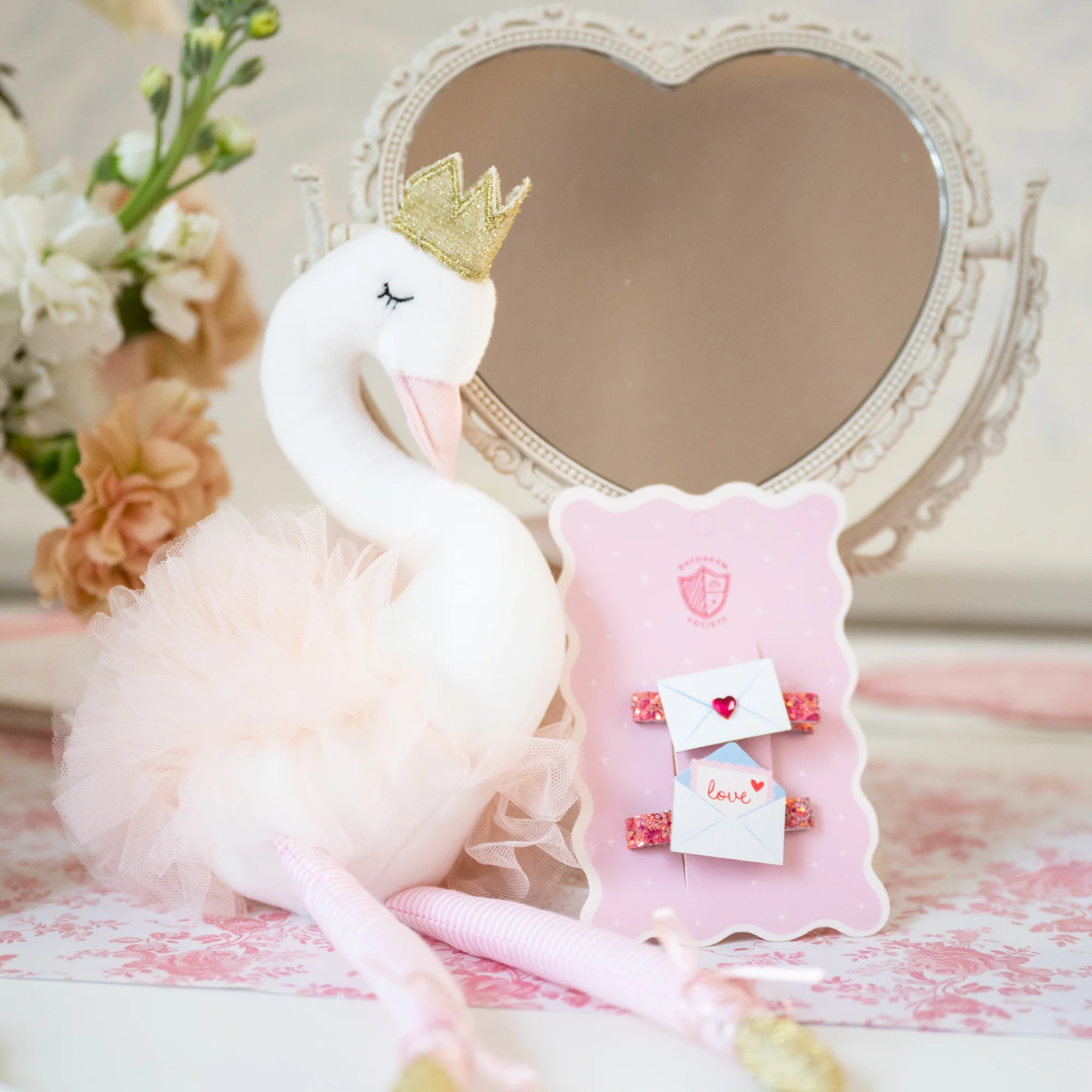 Love Birds Love Notes Hair Clip Set - Image 3