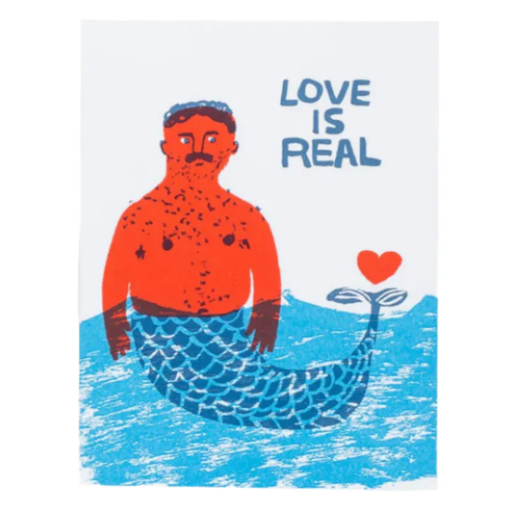 Love Is Real Letterpress Card - Image 2
