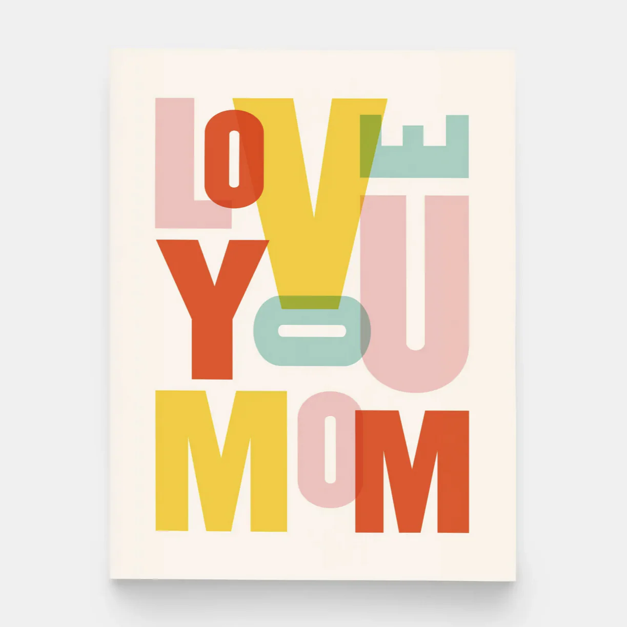 Love You Mom Greeting Card -mother's day