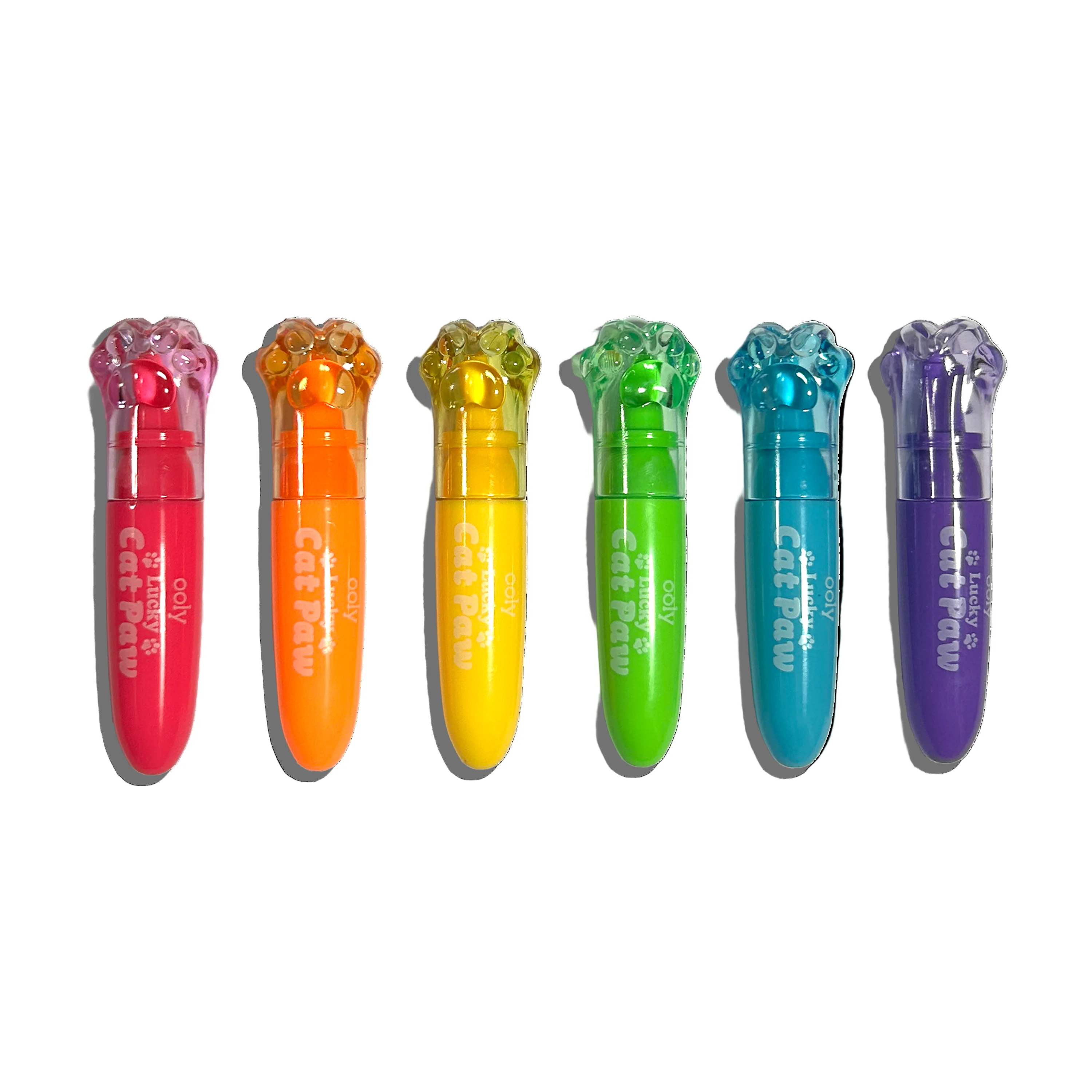 Lucky Cat Paw: Neon Highlighters - Berry Scent (Set of 6) - Image 2