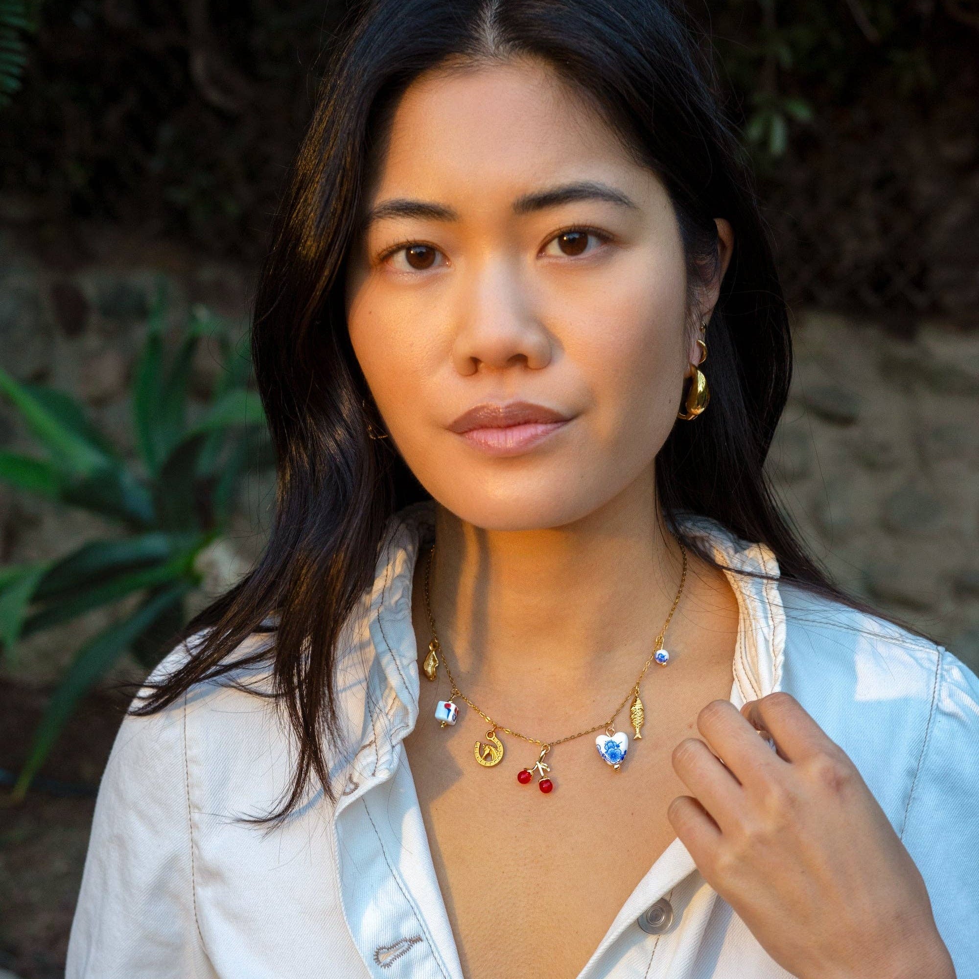 Lucky Charmed Necklace - 18K Gold Plated - Image 2