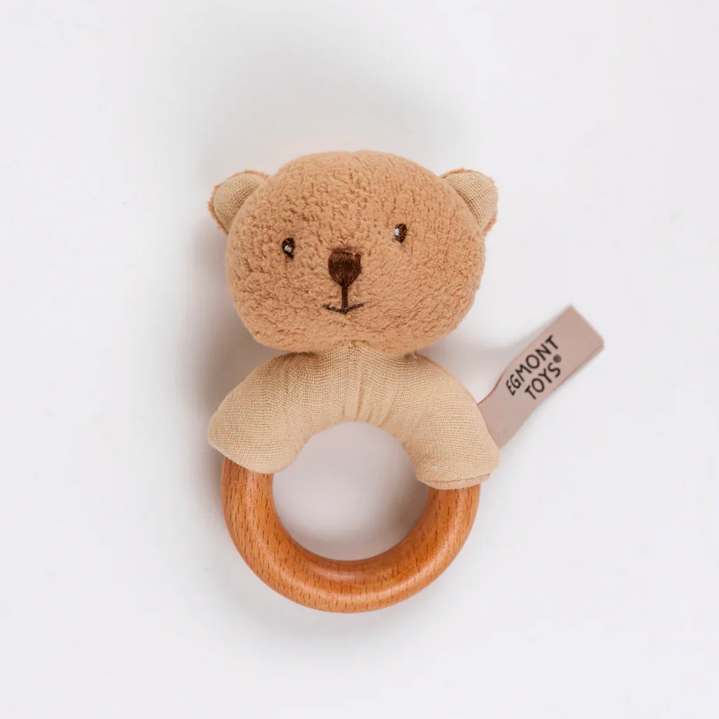 Marcel Bear Rattle Wood