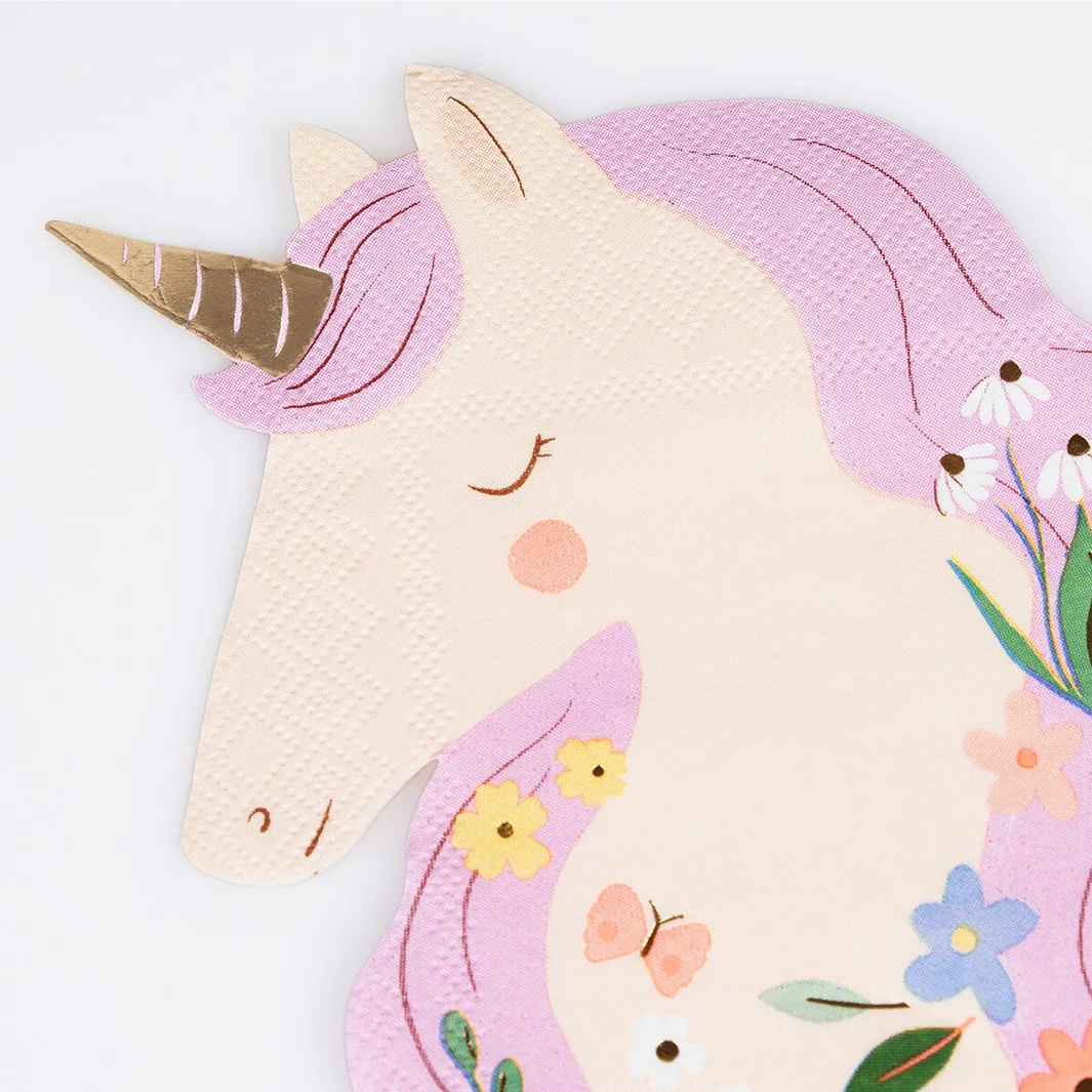 Meadow Unicorns Shaped Napkins - Image 2
