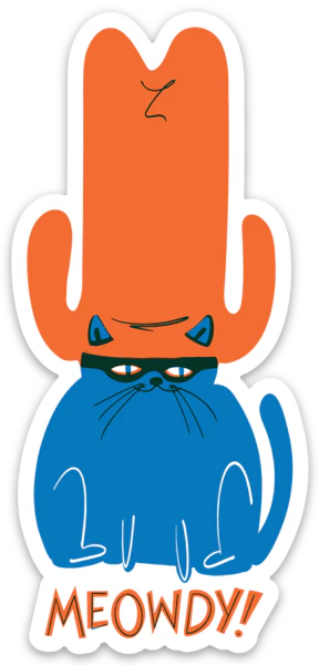 Meowdy Western Cat Sticker - Image 2