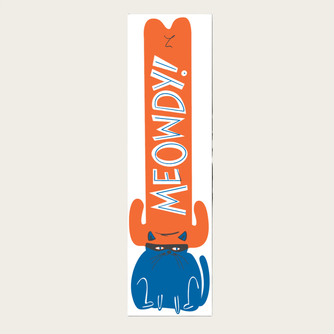 Meowdy - Vinyl XL Sticker - Bumper sticker