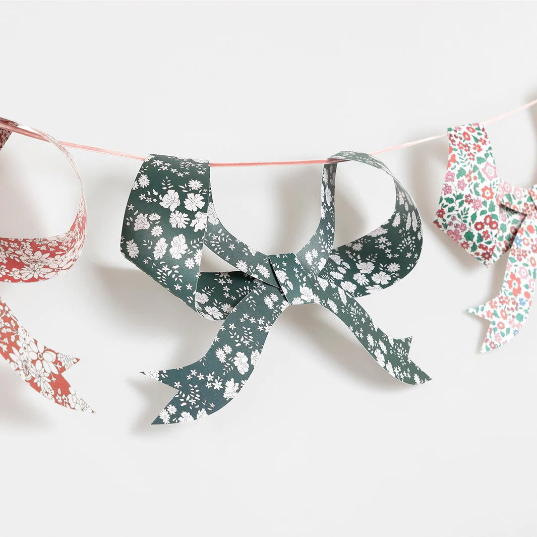 Meri Meri x Liberty Festive Bow Garland - Image 3