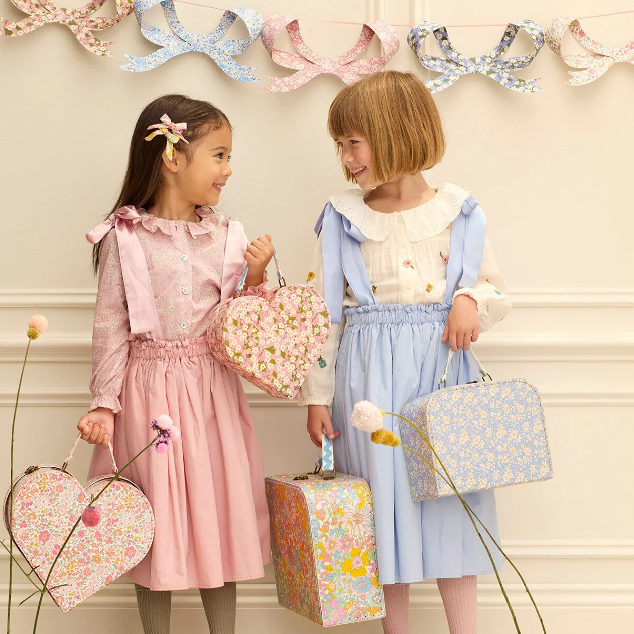 Meri Meri x Liberty Heart Suitcases (x2) - Image 2