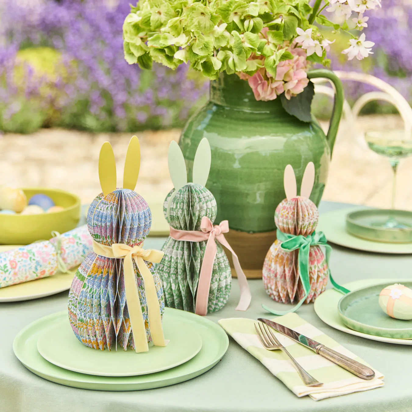 Meri Meri x Liberty Paper Honeycomb Bunnies - Image 2