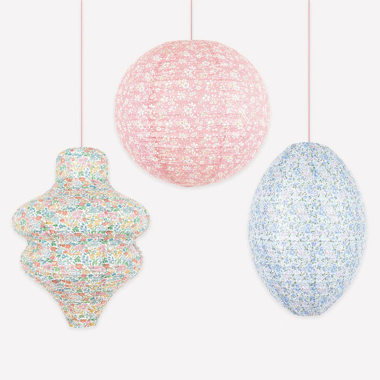 Meri Meri x Liberty Pastel Floral Lanterns (x3)