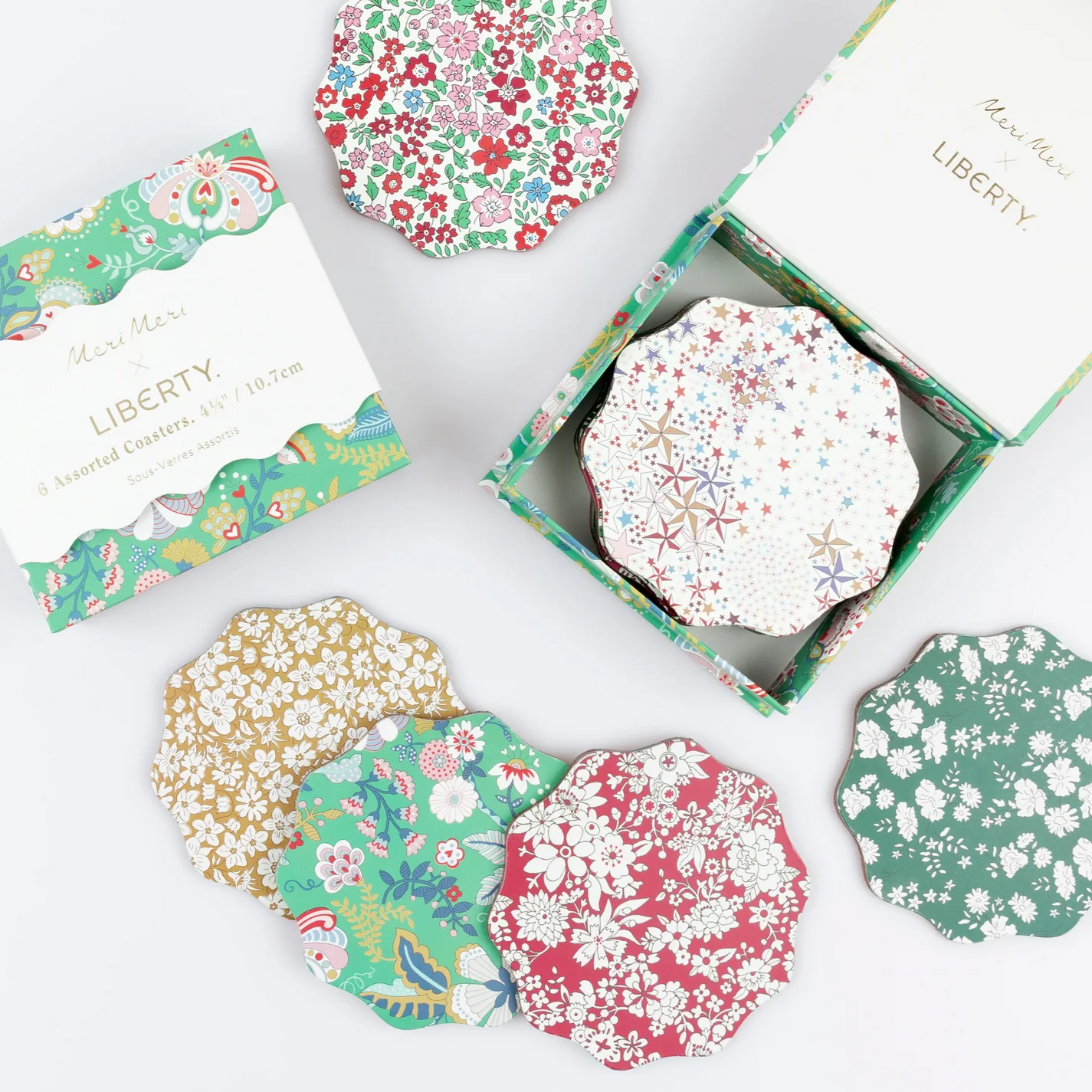 Meri Meri x Liberty Winter Coasters