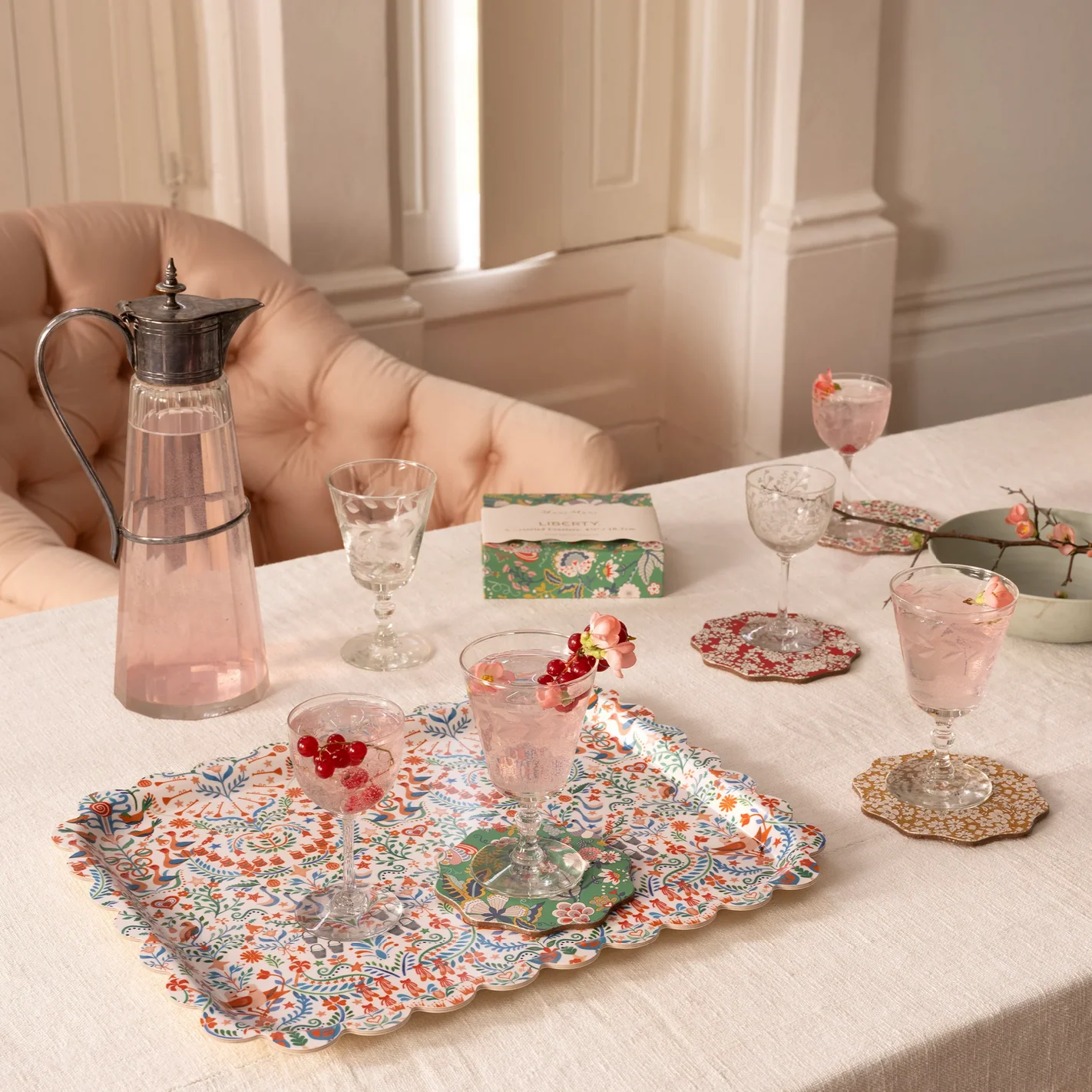 Meri Meri x Liberty Winter Coasters - Image 2