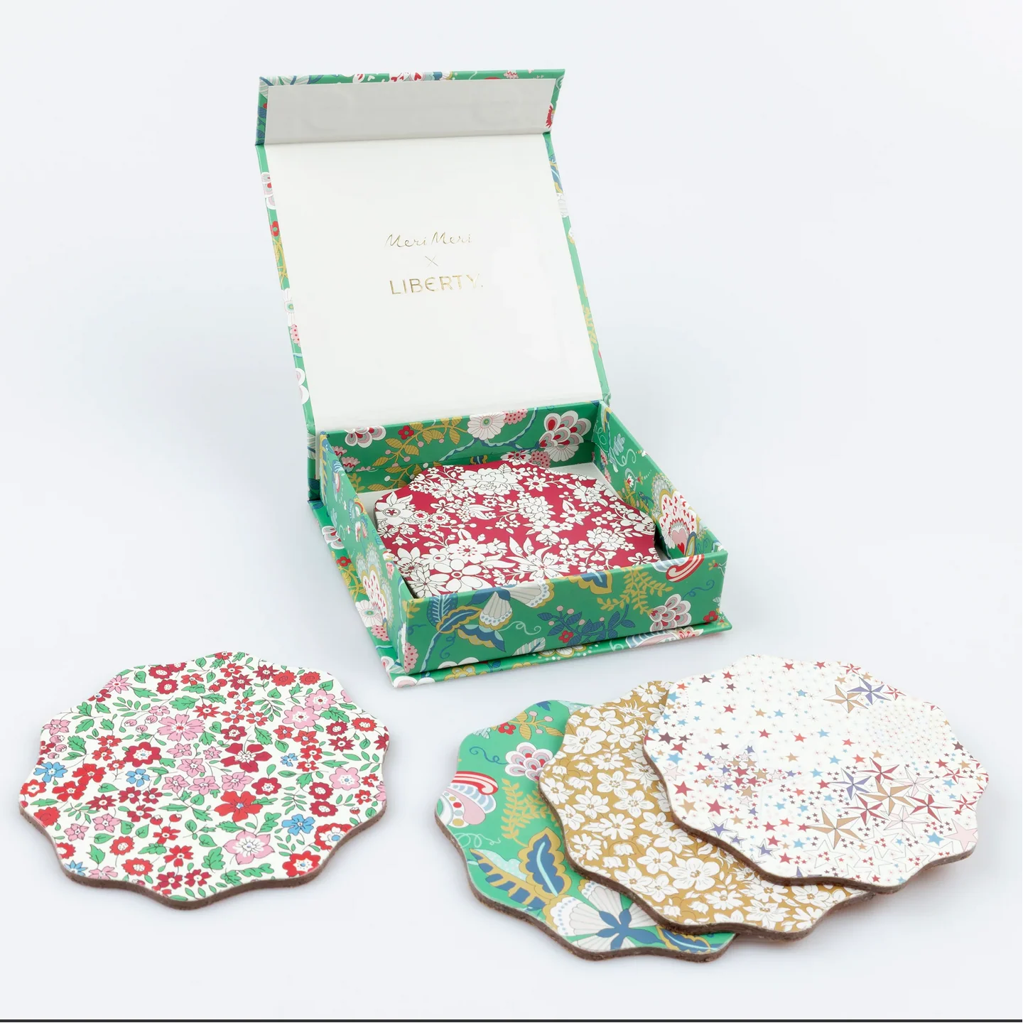 Meri Meri x Liberty Winter Coasters - Image 3