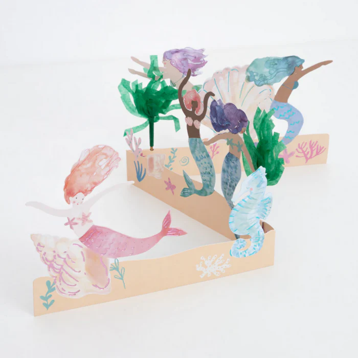 Mermaid Concertina Card