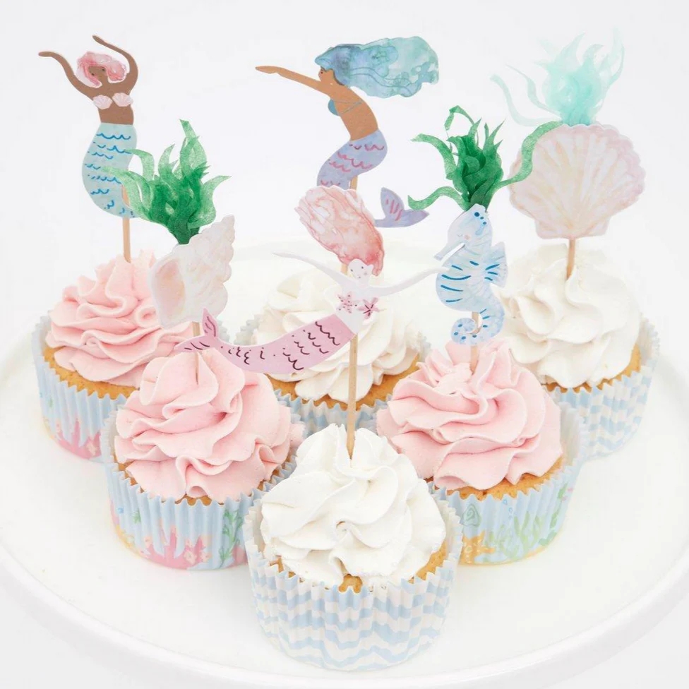 Mermaid Cupcake Kit (24 toppers)