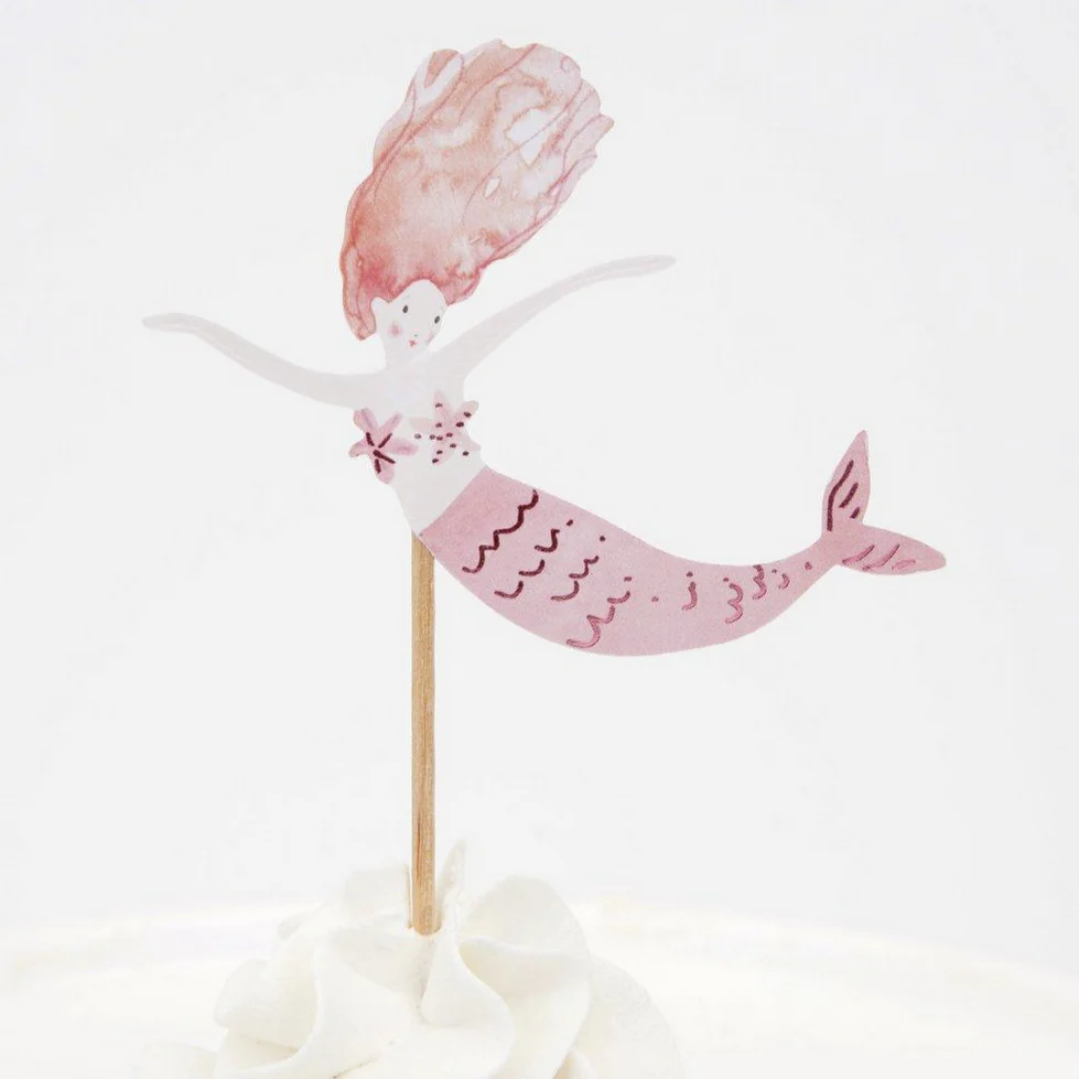 Mermaid Cupcake Kit (24 toppers) - Image 5