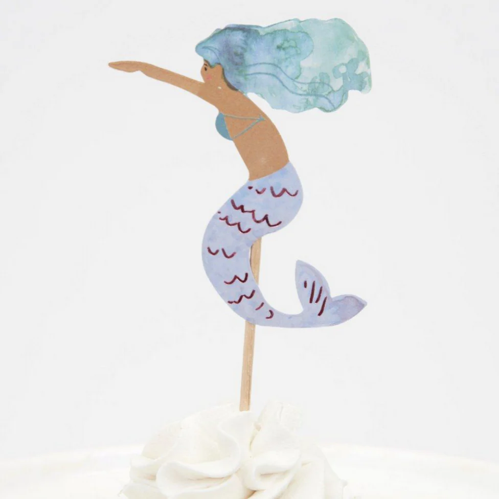 Mermaid Cupcake Kit (24 toppers) - Image 7